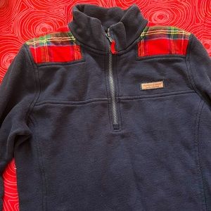 plaid vineyard vines quarter zip